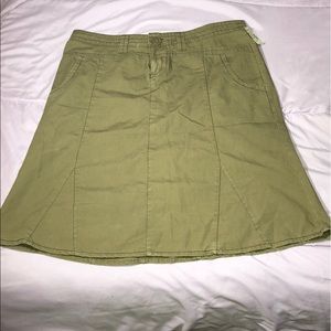 Brown knee length skirt
